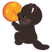 Cat Clock Sticker