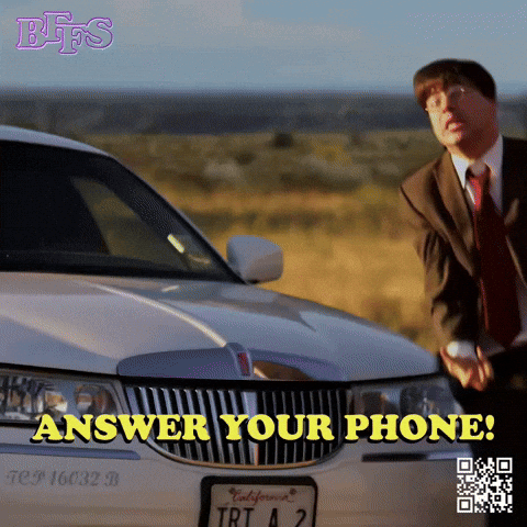 Phone Call Besties GIF by Marcel Katz / The Art Plug