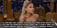 ariana grande no tears left to cry GIF by The Tonight Show Starring Jimmy Fallon