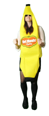 DelMonteFresh giphyupload banana dancing banana banana suit Sticker