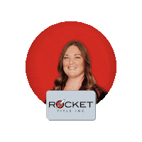 RocketTitleInc rocket title inc rocket title employee rocket title heather Sticker