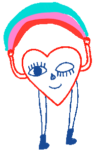 Heart Rainbow Sticker by Marieta Defelice