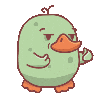 Pat Thumbs Up Sticker by FOMO Duck