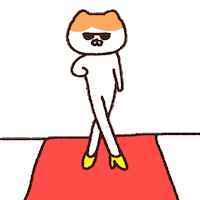 Cat Walking Sticker by LINE FRIENDS