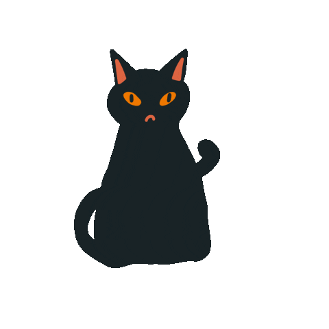 Black Cat Sticker