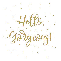 hyssopbeautyapothecary hello gold twinkle hello gorgeous Sticker