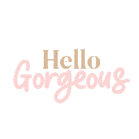 thepuzzledesign hello words phrase hello gorgeous Sticker