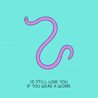 I Love You Worm GIF
