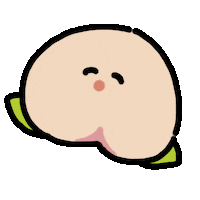 Fruit Peach Sticker by kupaberu