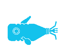PlasticFisherman fish swimming trash plasticfree Sticker