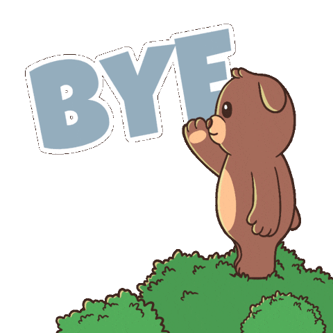 See Ya Goodbye Sticker by BEARISH