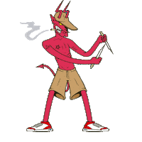 albertojperez diablo 666 cole pelea Sticker