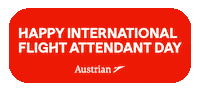 Flightattendant Faday Sticker by Austrian Airlines