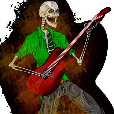RoiPerez rock fuego rock and roll guitarra GIF