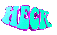 text h e c k Sticker