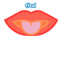 frealmilkshakes vibes yum lips freal Sticker