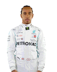 Lewis Hamilton No Sticker by Mercedes-AMG Petronas Motorsport