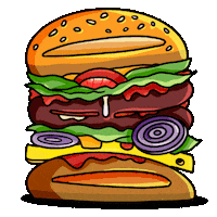 Fast Food King Sticker