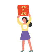 Love Is Love Pride Sticker by SUSU