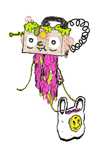 lofihigh wow wtf psychedelic weird Sticker