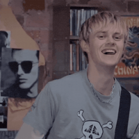 pale_wavesbr laughing smiling embarrassed pale waves GIF