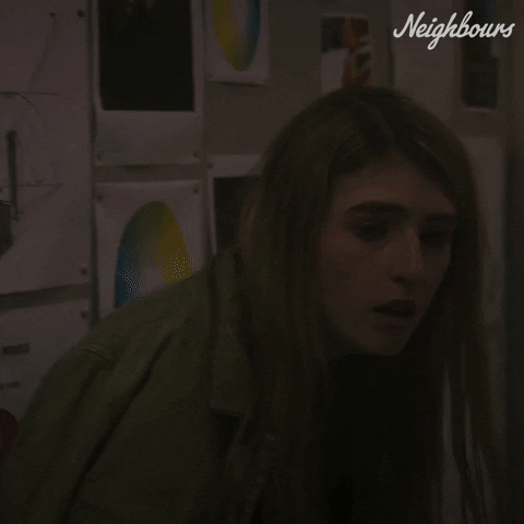 Scared Smoke GIF by Neighbours (Official TV Show account)