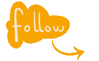 Arrow Follow Us Sticker by itinerarium