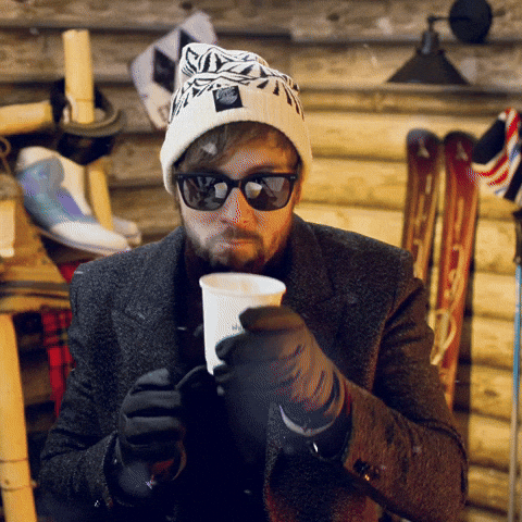 Hot Chocolate Snow GIF by GIPHY IRL