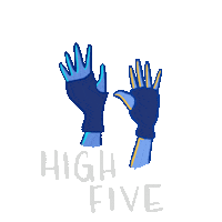 High Five Roller Derby Sticker