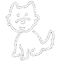 Dogs 犬 Sticker