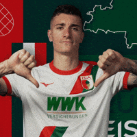Cedric Zesiger Thumbs Down GIF by FC Augsburg 1907