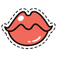 Lip Boca Sticker by Evelyn regly