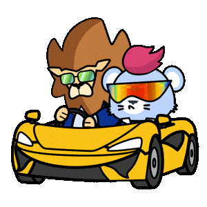 Fast Car Mood Sticker by Loaded Lions