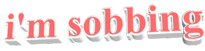 text crying Sticker by thecatfrazier