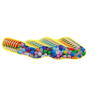 ELSKAMUSIC design rainbow retro 90s Sticker