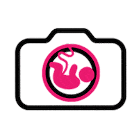 Geboortefotograaf camera newborn womb zwanger Sticker