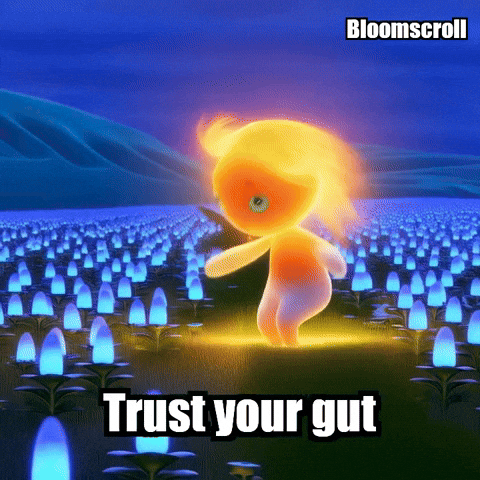 Wisdom Trust Your Gut GIF by Bloomscroll