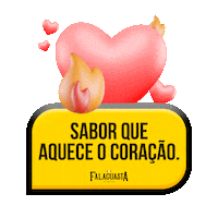 FalaguastaPizza falaguasta sabor que aquece o coração Sticker
