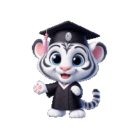 Tiger Grad Sticker by NouveauInternationalSchool