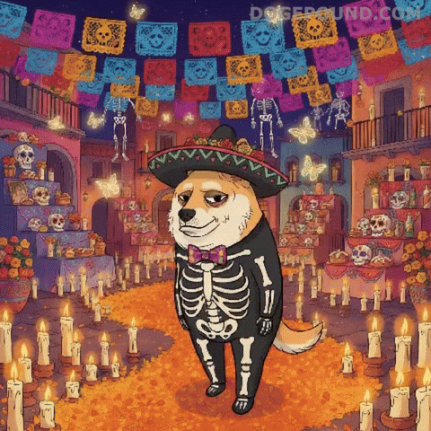 Day Of The Dead Dog GIF by Doge Pound
