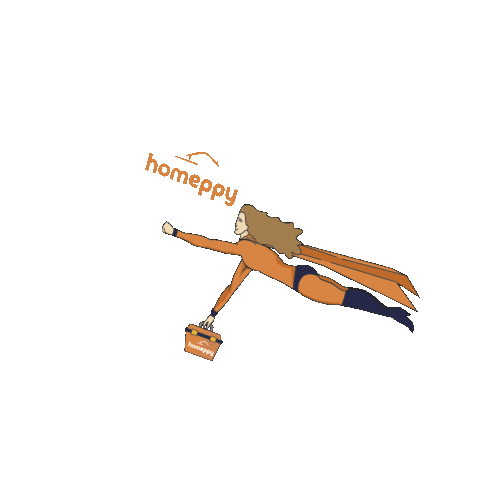 Homeppy giphyupload superhero app spain Sticker