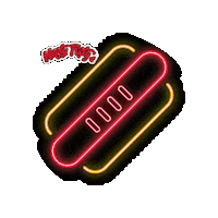 Hot Dog Sticker by niftyfiftys