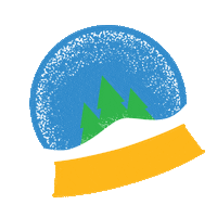 UQLife christmas snowglobe uq christmas market Sticker
