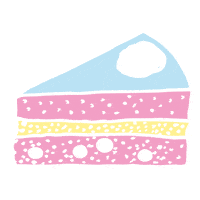 Cake Dessert Sticker by forkunstablemedia