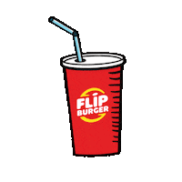Flipburger drinks burger soda kopi Sticker