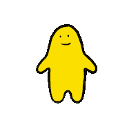 Egg Yellow Heart Sticker