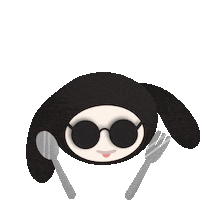 Hungry Lets Eat Sticker