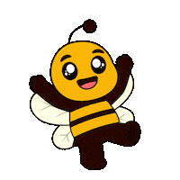 Happy Lets Go Sticker by Plan Bee Studios