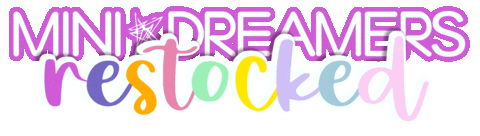Back In Stock Restock Sticker by Mini Dreamers