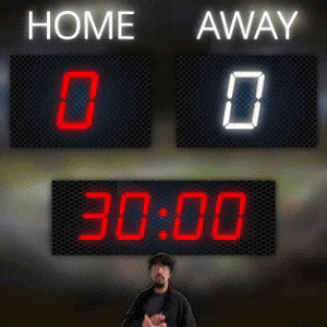 Home: 0, Away: 0